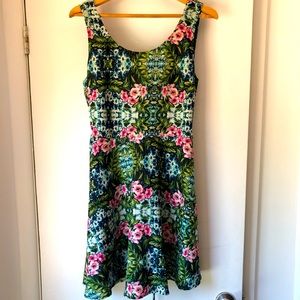 Flattering Floral Skater Dress
